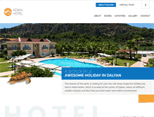 Tablet Screenshot of hotelkeskin.com
